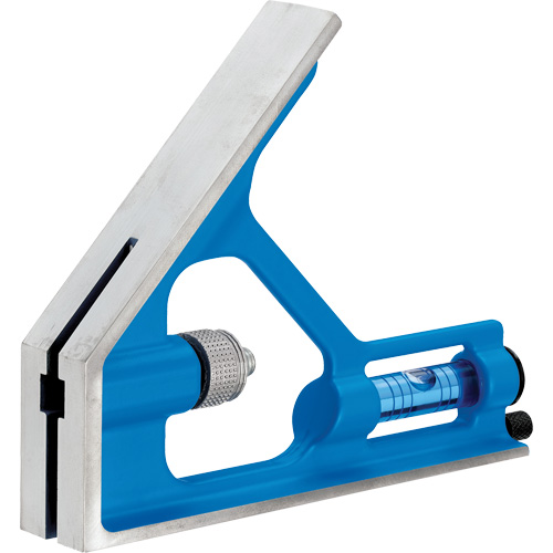 True Blue&reg; Combination Square, 12" L, 1/16" Graduations, Steel, Plain Solutions industrielles ALPHA