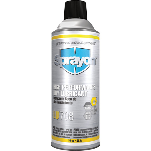 LU708 High Performance Dry Lubricant, Aerosol Can Solutions industrielles ALPHA