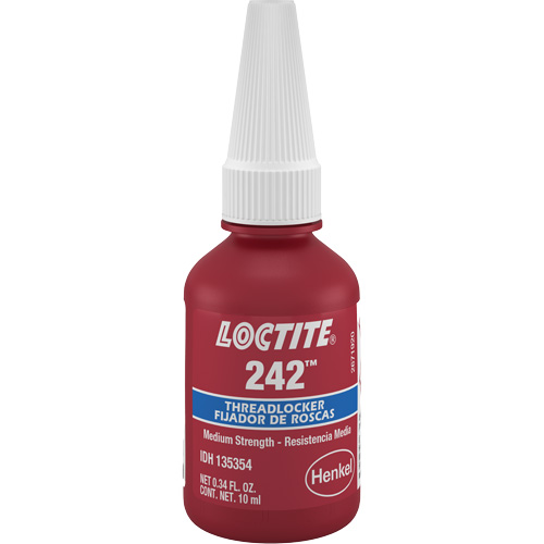 Threadlocker 242 , Blue, Medium, 10 ml, Bottle Solutions industrielles ALPHA