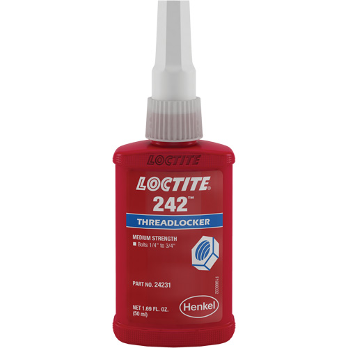 Threadlocker 242 , Blue, Medium, 50 ml, Bottle Solutions industrielles ALPHA