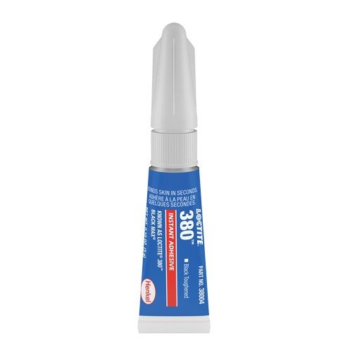 Adh&eacute;sif renforc&eacute; Black Max 380, Noir, Tube, 3 g Solutions industrielles ALPHA