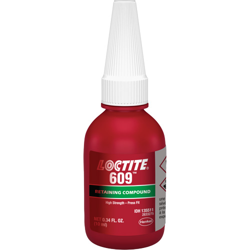 Retaining Compound 609 General Purpose, 10 ml, Bottle, Green Solutions industrielles ALPHA