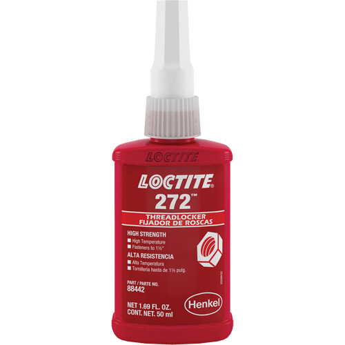 Compos&eacute; de blocage 272 temp&eacute;rature &eacute;lev&eacute;e, Rouge, &eacute;lev&eacute;, 50 ml, Bouteille Solutions industrielles ALPHA