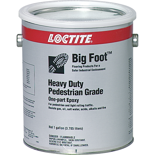 Rev&ecirc;tement antid&eacute;rapant robuste pour plancher Big Foot de calibre pi&eacute;ton, 1 gal., &eacute;poxy, Noir Solutions industrielles ALPHA