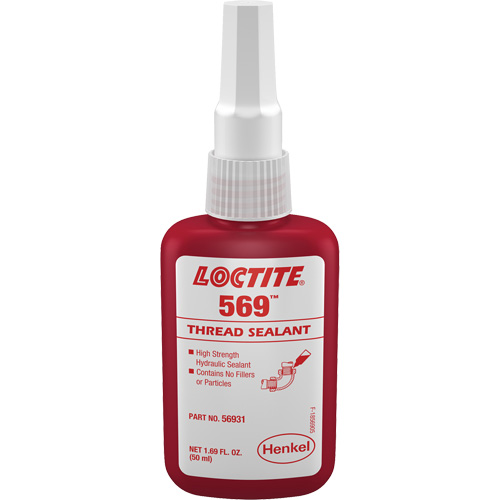 Scellant &agrave; filet hydraulique 569, Bouteille, 50 ml, -54° C - 149° C/-65° F - 300° F Solutions industrielles ALPHA