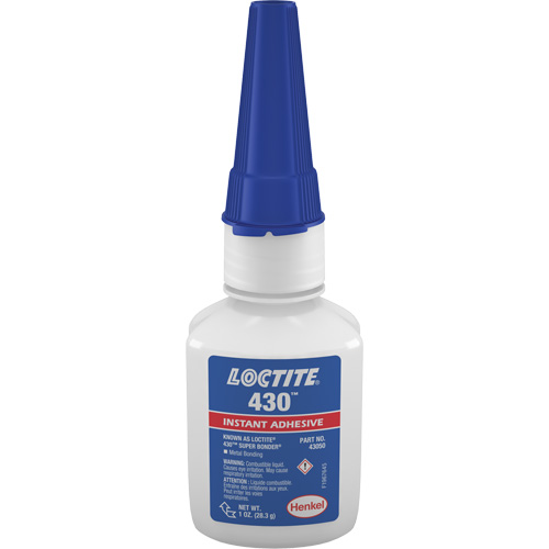 422 Super Bonder Adhesive, Clear, Bottle, 1 fl. oz. Solutions industrielles ALPHA