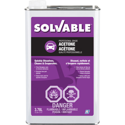 Acetone, 3.78 L Solutions industrielles ALPHA