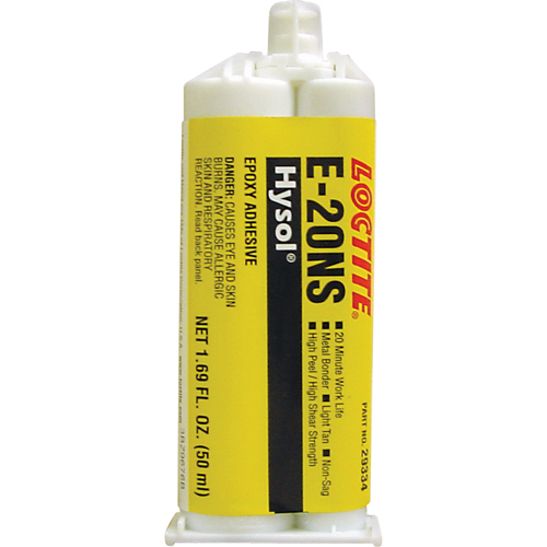 Hysol E-20NS Epoxy, Two-Part, Dual Cartridge, 120 g., Tan Solutions industrielles ALPHA