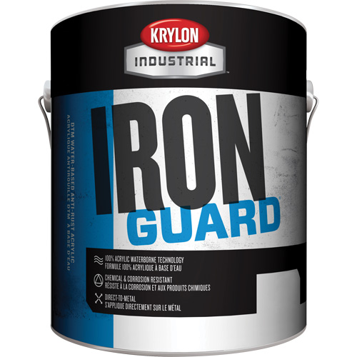 Industrial Iron Guard&reg; Water-Based Enamel, 3.78 L, Gallon, Red Solutions industrielles ALPHA