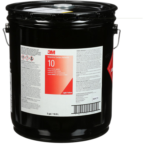 Ten Bond Contact Cement, Pail, 5 gal., Yellow Solutions industrielles ALPHA
