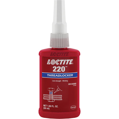 Threadlocker 220 , Blue, Medium, 50 ml, Bottle Solutions industrielles ALPHA