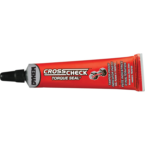 Cross Check Torque Seal&reg; Tamper-Proof Indicator Paste, 1 oz., Tube, Red Solutions industrielles ALPHA
