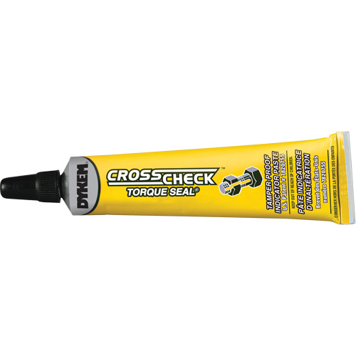 Cross Check Torque Seal&reg; Tamper-Proof Indicator Paste, 1 fl. oz., Tube, Yellow Solutions industrielles ALPHA
