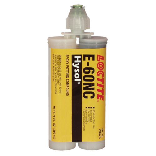 E-60NC Electrically Non-Corrosive Structural Adhesives, 200 ml, Dual Cartridge, Two-Part, Black Solutions industrielles ALPHA