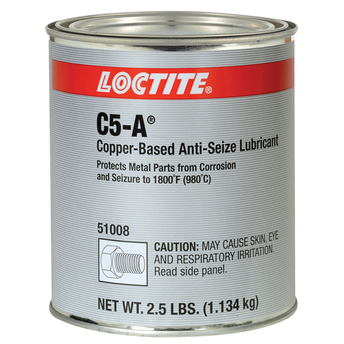 Lubrifiant antiblocage au cuivre Loctite 8008 C5-A, 2,5 lb, Canette, 1800°F (982°C) Temp&eacute;rature max. Solutions industrielles ALPHA