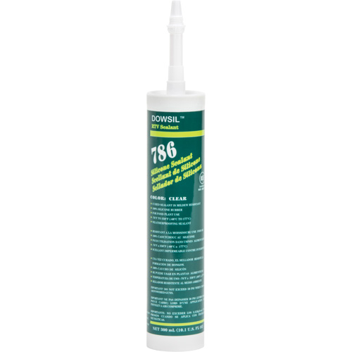 Silicone Sealant, 300 ml, Cartridge, Clear Solutions industrielles ALPHA
