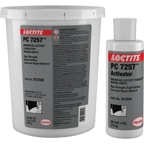 Produit de r&eacute;paration du b&eacute;ton Fixmaster Magna-Crete, Trousse, Gris Solutions industrielles ALPHA