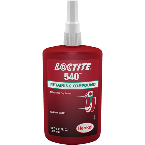 Compos&eacute; de retenue Loctite 540, 250 ml, Bouteille, Bleu Solutions industrielles ALPHA