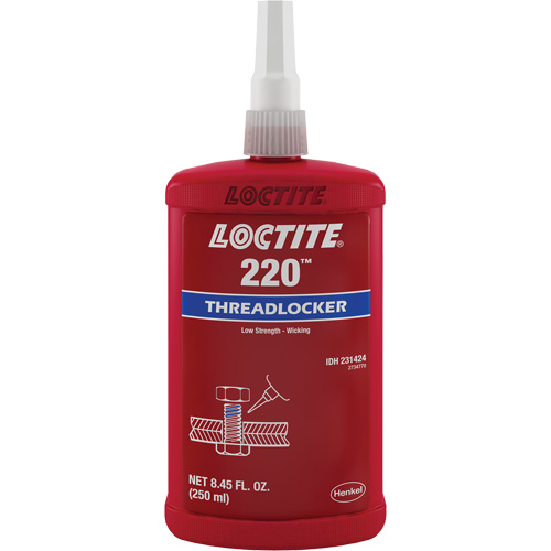 Compos&eacute; de blocage 220, Bleu, Moyen, 250 ml, Bouteille Solutions industrielles ALPHA