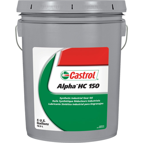 Huile pour engrenages synth&eacute;tique industrielle 3660 HC EP 150 Alpha, 18,93 L Solutions industrielles ALPHA