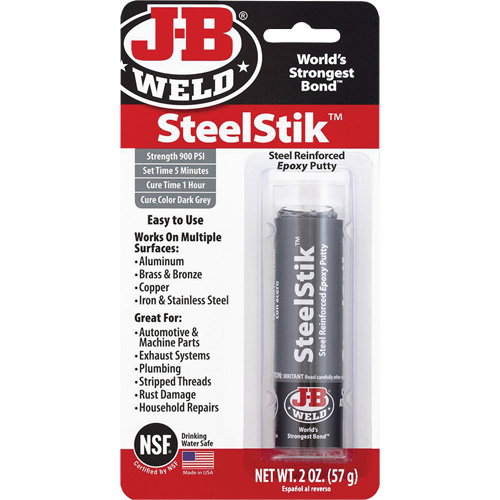 SteelStik Epoxy, 2 oz., Stick, Grey Solutions industrielles ALPHA