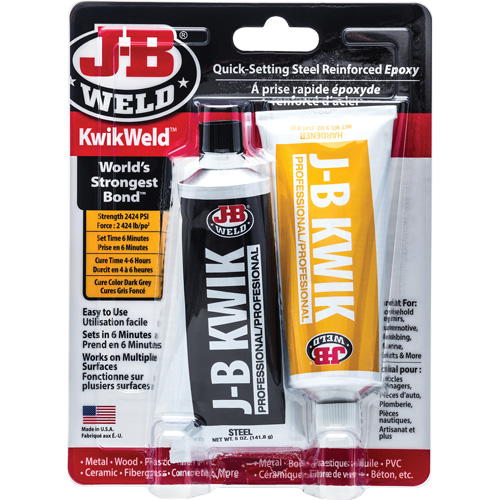 KwikWeld Epoxy, Two-Part, Tube, 10 oz., Grey Solutions industrielles ALPHA
