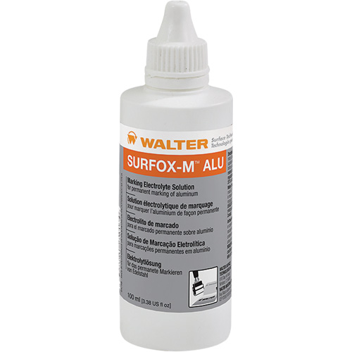 Solution &eacute;lectrolytique de marquage sur l'aluminium Surfox-M Solutions industrielles ALPHA
