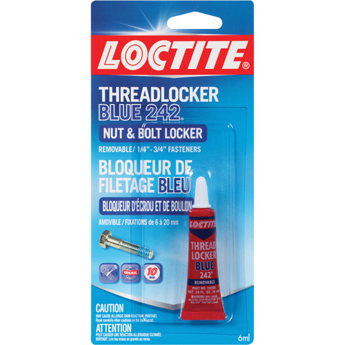 242 Threadlocker, Blue, Medium, 6 ml, Tube Solutions industrielles ALPHA