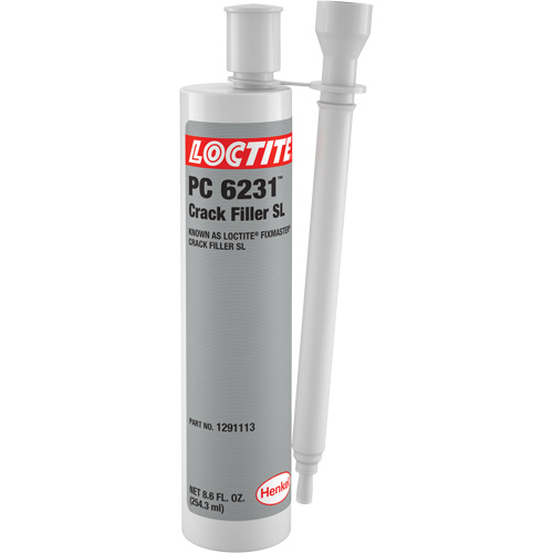 Loctite&reg; Fixmaster&reg; Crack Filler SL, 8.6 fl. oz., Dual Cartridge, Grey Solutions industrielles ALPHA