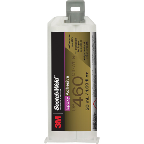Scotch-Weld Adhesive, 50 ml, Dual Cartridge, Two-Part, White Solutions industrielles ALPHA