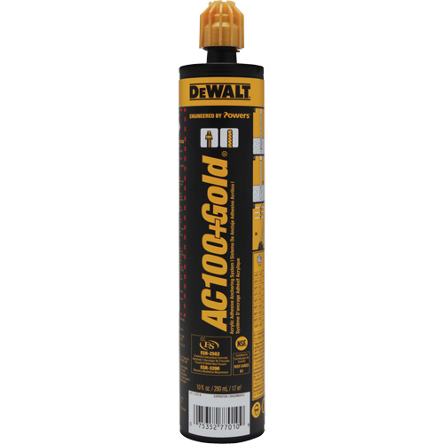 AC100+ Gold&reg; Adhesive Anchoring System Solutions industrielles ALPHA