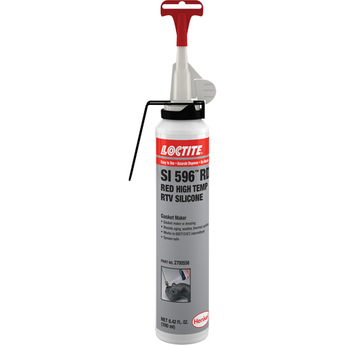 Adh&eacute;sif mastic d'&eacute;tanch&eacute;it&eacute; &agrave; base de silicone r&eacute;sistant aux variations de temp&eacute;rature &eacute;lev&eacute;e Superflex, Canette a&eacute;rosol, Rouge Solutions industrielles ALPHA