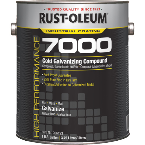 Compos&eacute; de galvanisation &agrave; froid performant du syst&egrave;me 7200, Gallon Solutions industrielles ALPHA