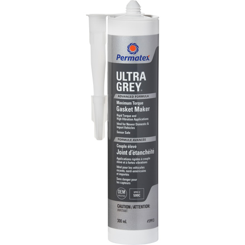 Ultra Grey&reg; Rigid High-Torque RTV Silicone Gasket Maker, Cartridge, Grey Solutions industrielles ALPHA