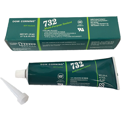Agent d'&eacute;tanch&eacute;it&eacute; 732, 90 ml, Tube, Blanc Solutions industrielles ALPHA