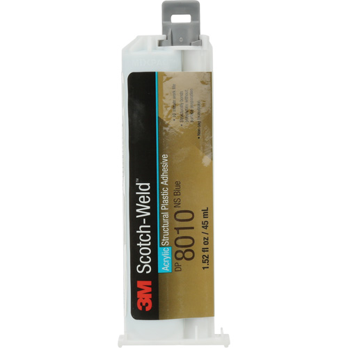 Scotch-Weld Structural Plastic Adhesive, Two-Part, Dual Cartridge, 45 ml, Blue Solutions industrielles ALPHA