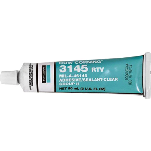 Dowsil RTV 3145 Silicone Adhesive Sealant MIL-A-46146, Tube, Clear Solutions industrielles ALPHA