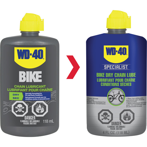 Bike Dry Chain Lubricant, Bottle Solutions industrielles ALPHA