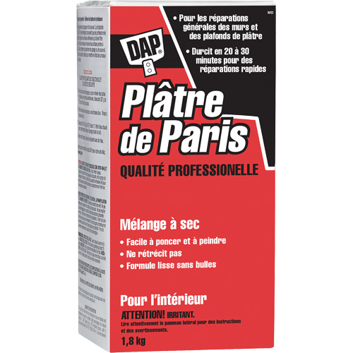 Plaster of Paris Dry Mix, 2 kg, Box Solutions industrielles ALPHA