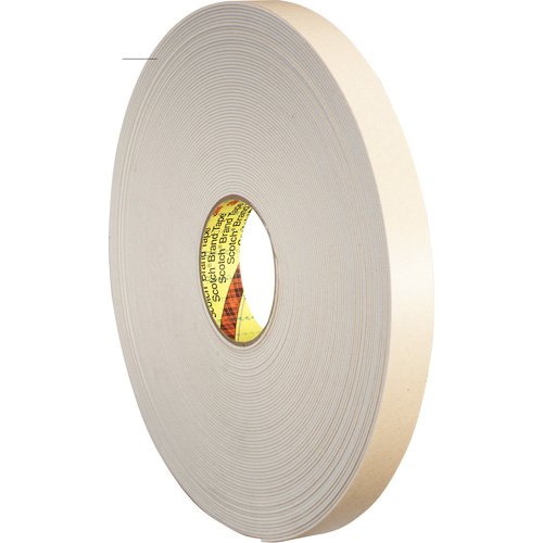 Ruban double face en mousse, 33 m (108') lo x 25,4 mm (1") la, 62 mils, Poly&eacute;thyl&egrave;ne Solutions industrielles ALPHA