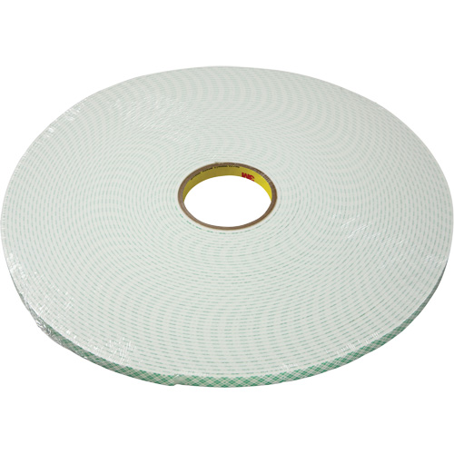 Ruban double face en mousse d'ur&eacute;thane, 16,5 m (54') lo x 25,4 mm (1") la, 25 mils, Ur&eacute;thane Solutions industrielles ALPHA