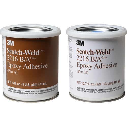 Scotch-Weld Adhesive, 32 fl. oz., Kit, Two-Part, Grey Solutions industrielles ALPHA