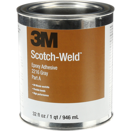 Adh&eacute;sif Scotch-Weld, 32 oz liq., Trousse, Deux composants, Gris Solutions industrielles ALPHA
