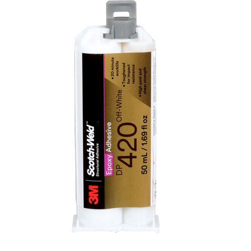 Scotch-Weld Adhesive, 1.25 fl. oz., Cartridge, Two-Part, Off-White Solutions industrielles ALPHA