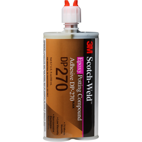 Mat&eacute;riau d'enrobement Scotch-Weld, 200 ml, Cartouche double, Deux composants, Noir Solutions industrielles ALPHA