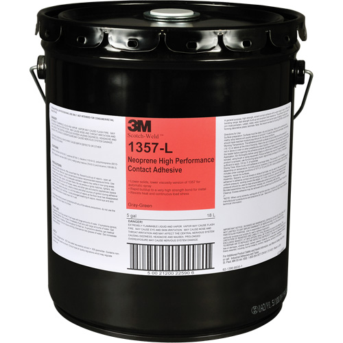 Neoprene High-Performance Contact Adhesive, Drum, 5 gal., Green Solutions industrielles ALPHA
