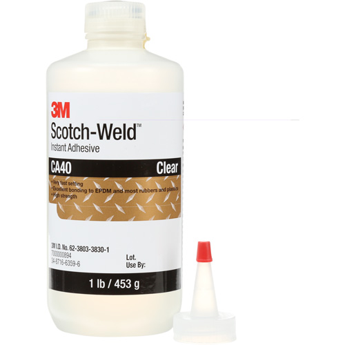 Scotch-Weld Instant Adhesive CA5, Clear, Bottle, 1 lbs. Solutions industrielles ALPHA
