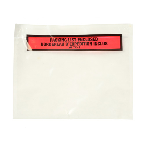 Pochette pour bordereau d'exp&eacute;dition, 7" lo x 5" la, Style Insertion par extr&eacute;mit&eacute; Solutions industrielles ALPHA