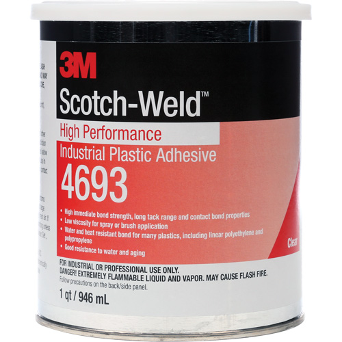 Adh&eacute;sif industriel haute performance pour le plastique Scotch-Weld Solutions industrielles ALPHA