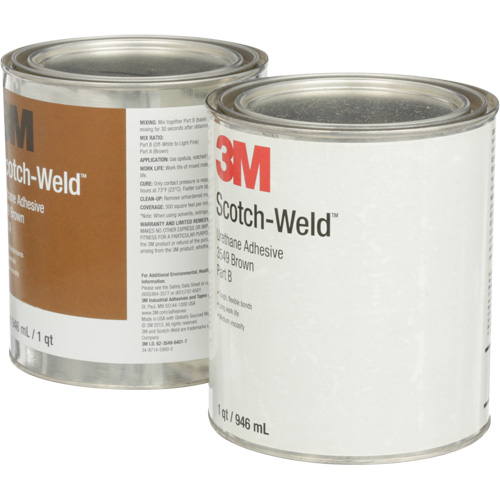 Adh&eacute;sif &agrave; base d'ur&eacute;thane 3549 Scotch-Weld, 64 oz liq., Canette, Brun Solutions industrielles ALPHA